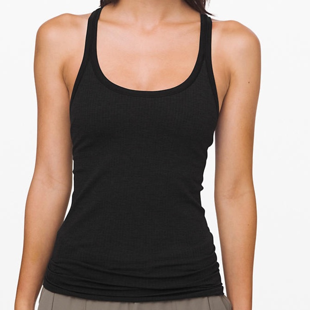 SOLD  | Lululemon  Ebb To Street Tank Dark Grey